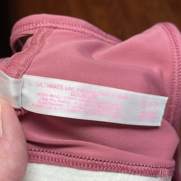 PINK Sports Bra, Rose, Ultimate Unlined, Small - Picture 5 of 5
